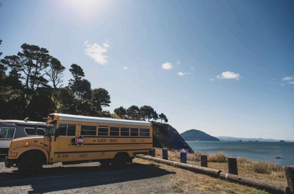 Bus at Port Orford